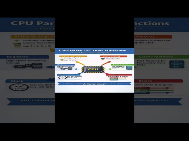CPU Parts and Their Functions | Central Processing Unit Explained