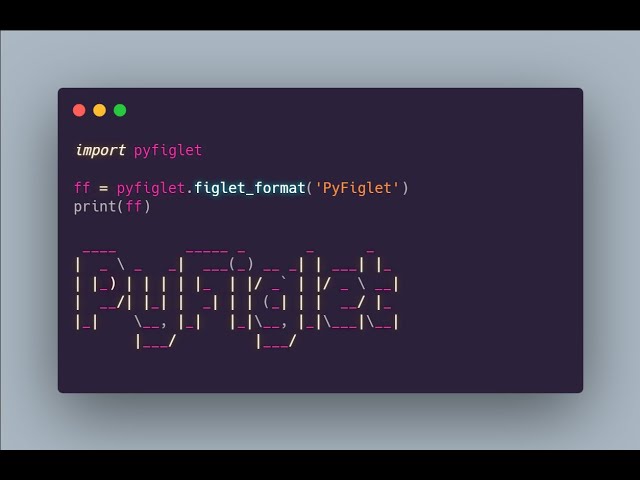 how to make ASCII art using pyfiglet and python #shorts #coding