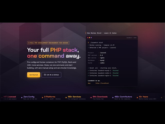 Set up a PHP dev environment on Docker (with Laradock v20)