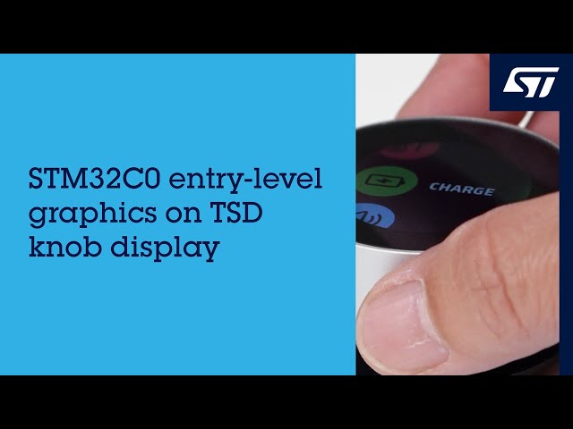 Demo: STM32C0 entry-level graphics on TSD knob display