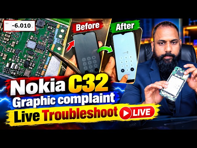 Nokia C32 Graphic Complaint - Nokia C32 display lines issue; Smart Mobile Training; 8143637343