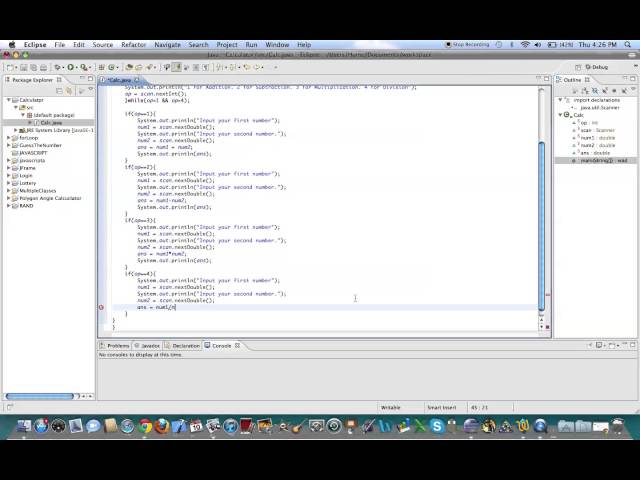 Java Programming - Making a Basic Calculator
