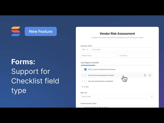 Forms: Support for Checklist Field Type