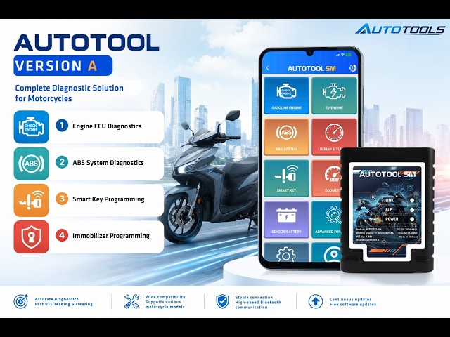 AUTOTOOL SM Unboxing | Professional Motorcycle Diagnostic Tool