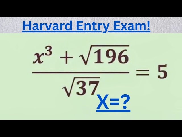 Solving for x in this nice Algebra equation | Math Olympiad Mathematics