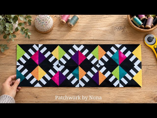 ⭐ The Easiest Way to Make a Stunning Patchwork Quilt Block!