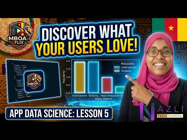 🎬 MBOA FLIX Lesson 5 (Part 1): Intro to Data Science, JSON Integration & Matplotlib Analytics 📊#ai