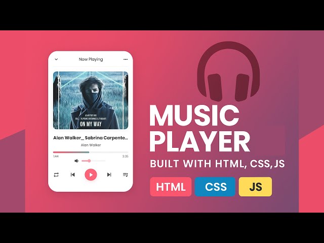 Music Player Demo | Audio Player using HTML, CSS & JavaScript