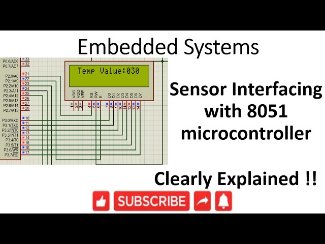 [ES-EN-24] Sensor interfacing with 8051 microcontroller -lession-24