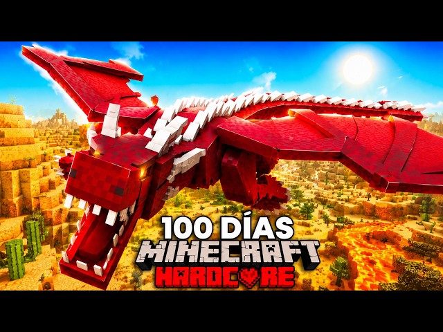 I SURVIVED 100 DAYS as a DRAGON in HARDCORE MINECRAFT!