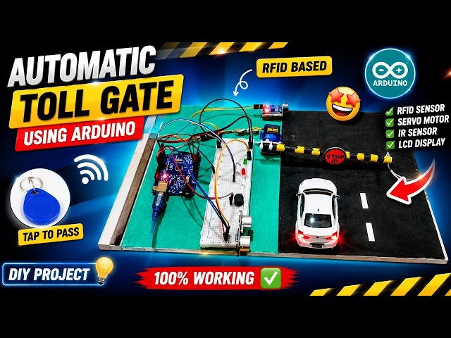 Automatic Toll Gate Using Arduino & RFID | Smart Arduino Uno Toll Gate System #arduino #tollgate