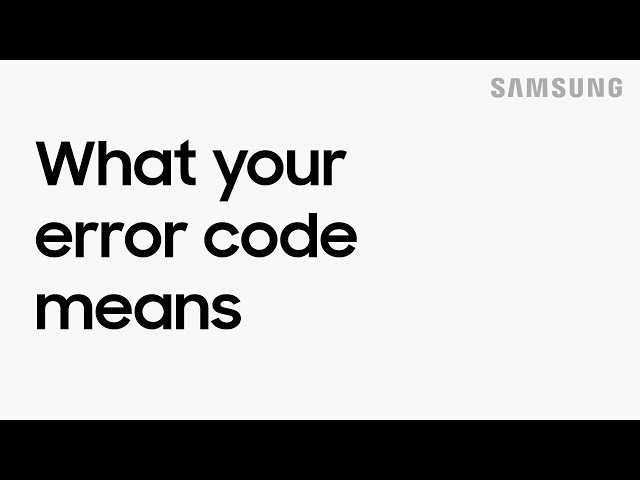 Fix common error codes on your Samsung dishwasher | Samsung US