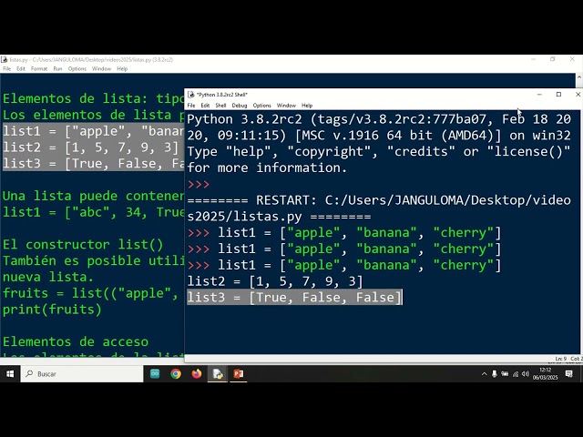 Fundamentos de Programación en Python: Listas
