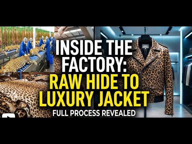 Inside Modern Leopard Leather Factory: From Raw Leopard Skin to High-End Fashion (Full Process)