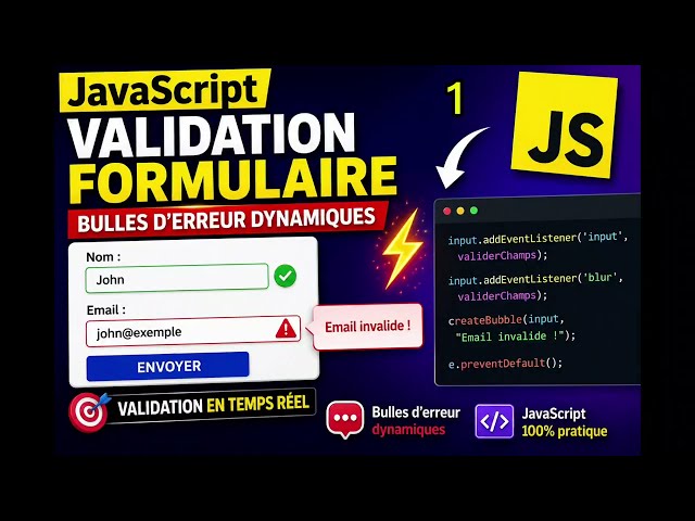 🚀 JavaScript: Create Dynamic Error Tooltips (PRO Form Validation) -1-