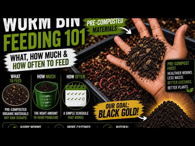 Worm Bin Feeding 101 What, How Much & How Often to Feed