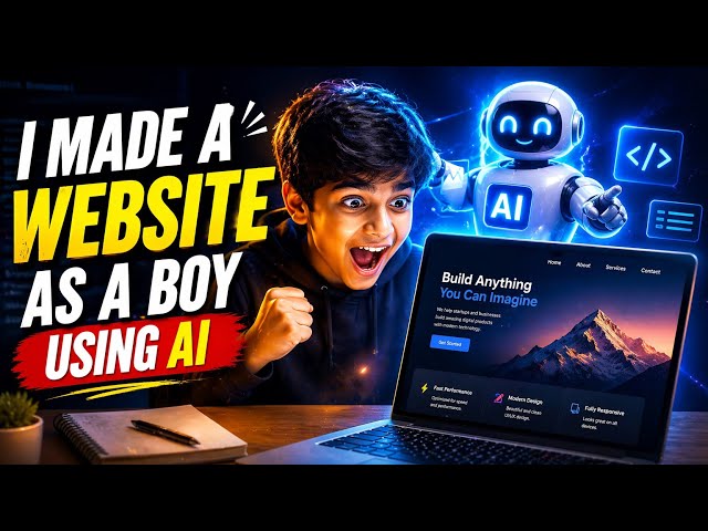 I Made This Website as a Boy Using AI👍🤩#coding#ai#tools#projects#trending#shorts#video#viral