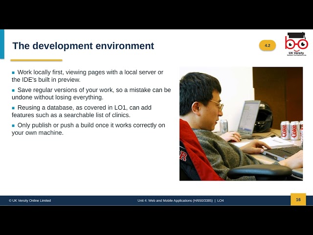 Unit 4 - LO4 Web and Mobile Applications