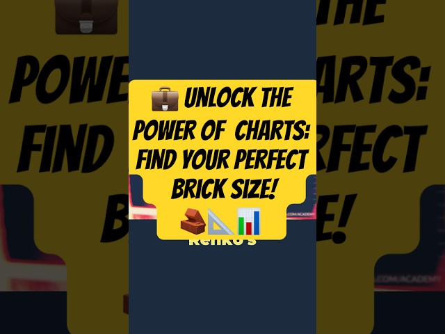 WATCH UNTIL THE END - Unlock the Power of Renko Charts: Find Your Perfect Brick Size!