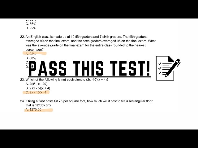 TSI MATH TEST PREPARATION x All New Test Questions