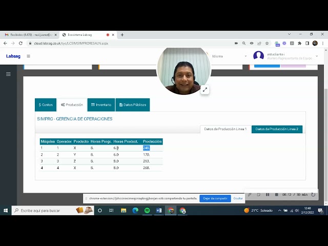 primera parte de explicación del simulador SIMPRO
