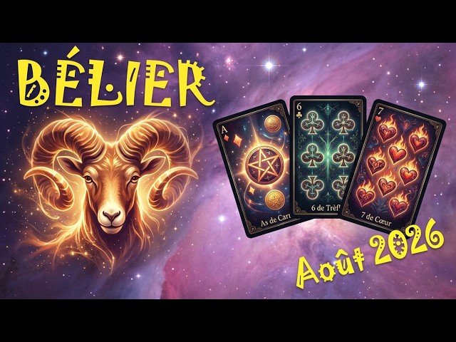 BELIER 〰️août 2026 - Chance et dérermination