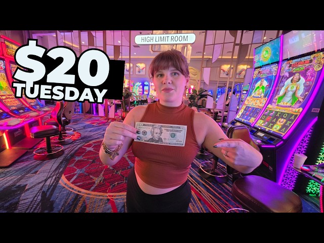 I Put $20 in 10 High Progressive Slot Machines in Las Vegas!