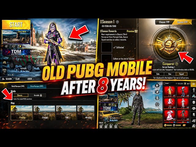 OLD 2018 PUBG MOBILE IS BACK / HOW TO PLAY OLD PUBG MOBILE AFTER 8 YEARS