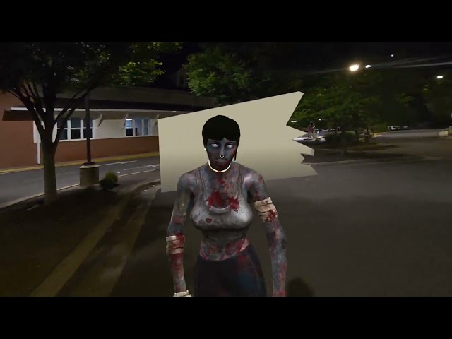 Spatial Zombies Pro AR / MR + World War Z VR- Out Door Tester with Bigger Grid