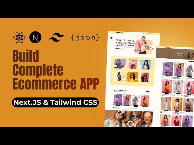 Ecommerce Website With React.JS & Tailwind CSS step by step tutorial