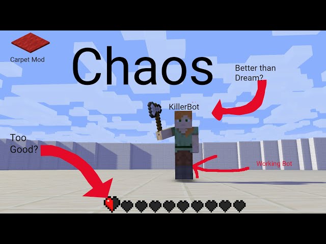So i tried making a pvp bot in Minecraft(With the carpet Mod). It went a bit too well.