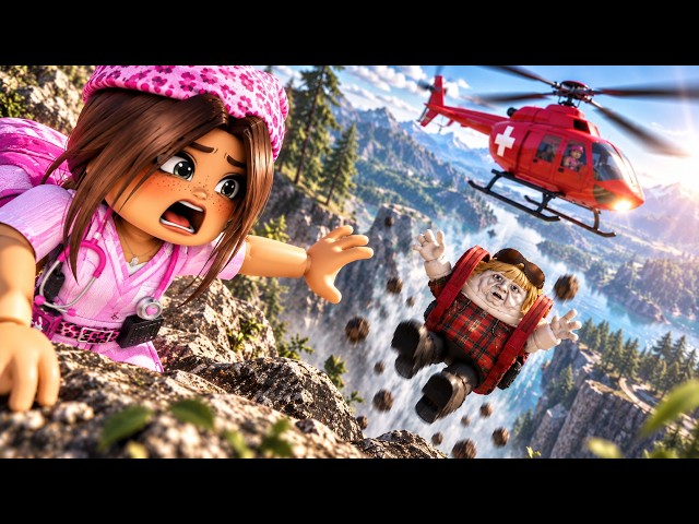 SHE FELL OFF A MOUNTAIN… THEN THIS HAPPENED 😰🚁 | Roblox Maple Hospital