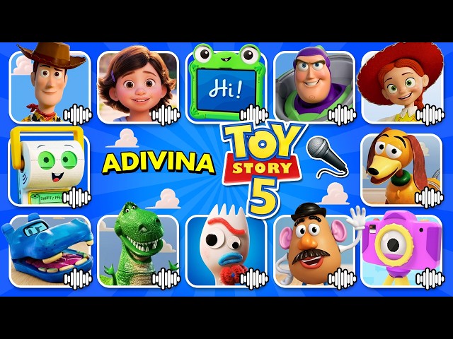 Adivina los PERSONAJES de TOY STORY 5 por su VOZ 🔊 Lilypad, Woody, Buzz Lightyear 🚀