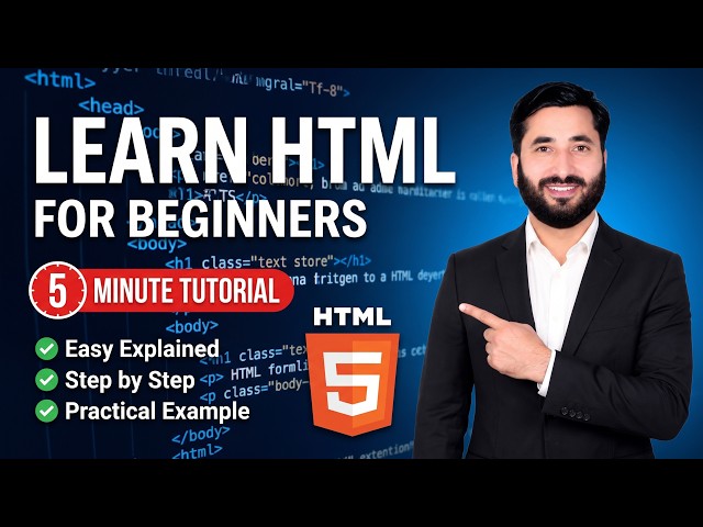 Learn HTML in 5 Minutes 🚀 | Complete Beginner’s Guide