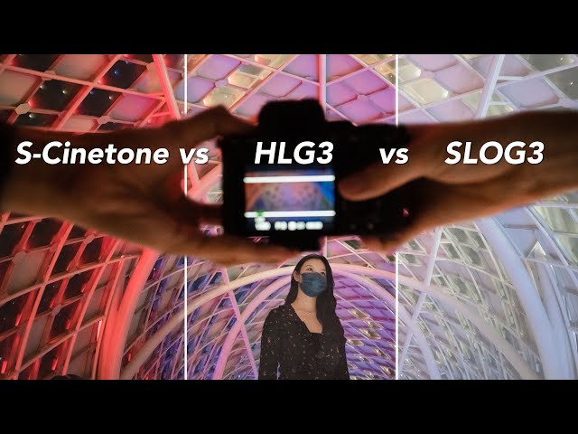 S-Cinetone vs. HLG3 vs. SLOG3 en la Sony a7S III | Comparación día-noche en el mundo real
