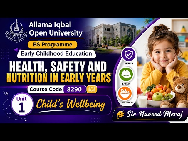 Child's Well-being | Unit 1 | Health, Safety and Nutrition in Early Years | AIOU Course 8290