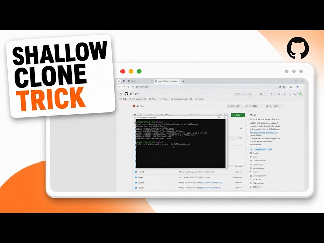 How to Speed Up GitHub Repository Checkouts with a Shallow Clone