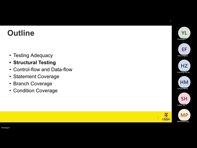 Week 3 Lecture 1: Structural (Whitebox) Testing 1