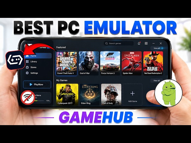 GameHub Emulator NEW Update 🔥 Completely NEW Interface + Gameplay Improvements & Crash Fixes!