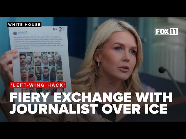 'You're a left-wing hack': Karoline Leavitt blasts reporter for comments on Renee Good ICE shooting