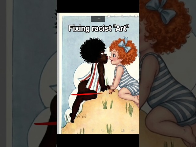 fixing racist art (stylized version) #art #RedrawingRacistArt #fixingart #AntiRacism #digitalart