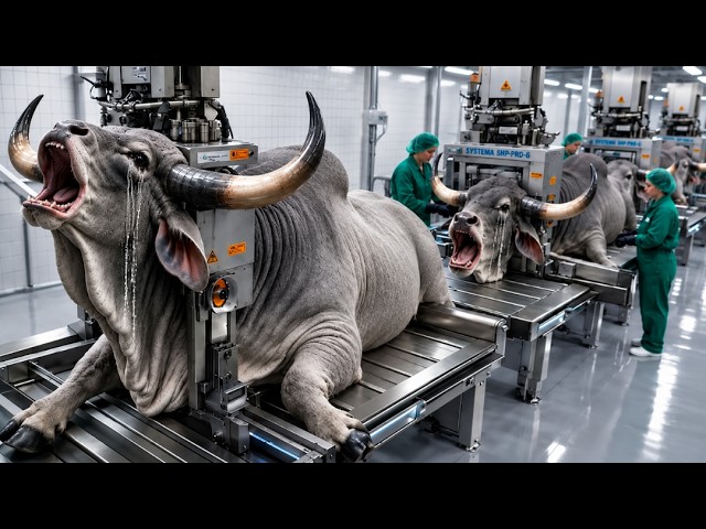 Inside the World of Grey Brahman Bulls: How Black Croc-Embossed Skirts Are Made