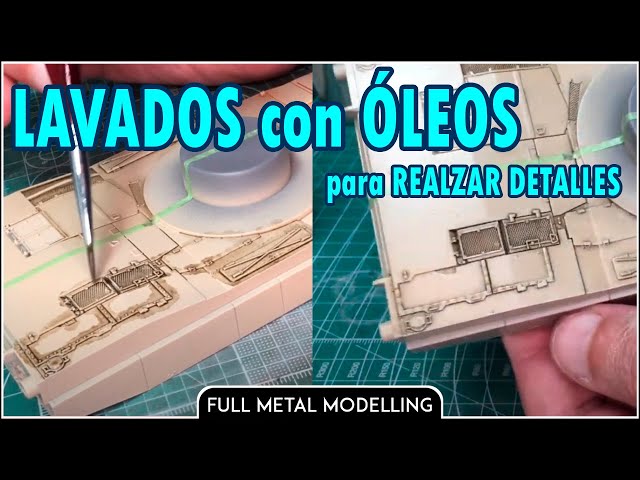 TUTORIAL Lavados con óleos en MODELISMO. Dar Volumen con óleos.