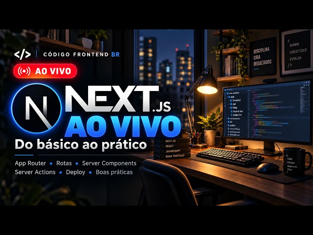 🔴 Programação Frontend Ao Vivo | Next.js