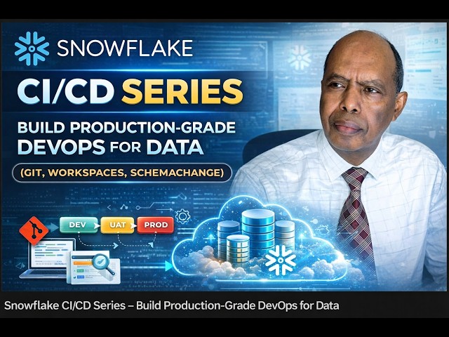 Snowflake CI/CD Series – Build Production-Grade DevOps for Data (Git, Workspaces, Schemachange)