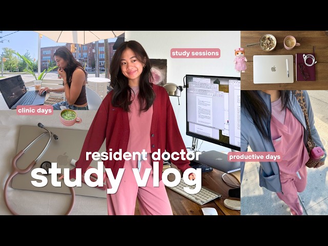 productive study week in my life 🩺 | clinic days, studying, and getting my life together