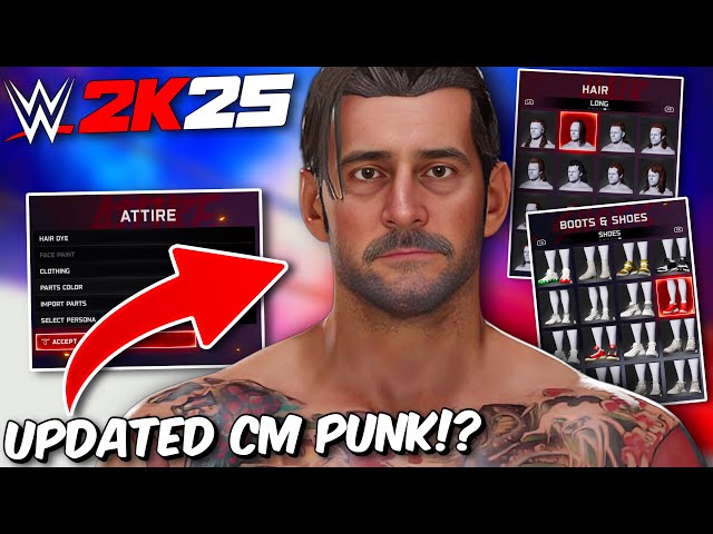 WWE 2K25 Making Updated CM Punk