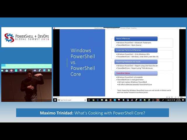 What's Cooking with PowerShell Core? by Maximo Trinidad