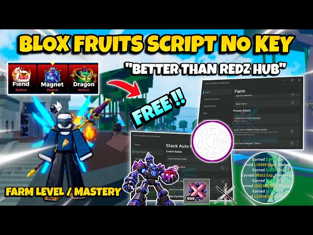 New *OP* Blox Fruits Script No Key - Auto Quest, Auto Farm, Magnet Tokens, Raid, Mastery & More! 🔥