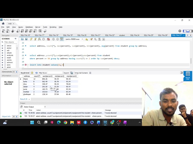 Group By and Having Genral Structure Of Query In SQL